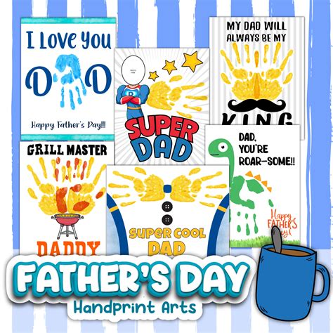 father's day handprint gift|father's day handprint printable.